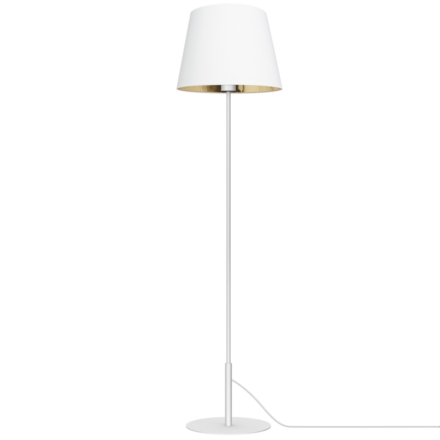 Golv lampa ARDEN 1xE27/60W/230V vit/gyllene