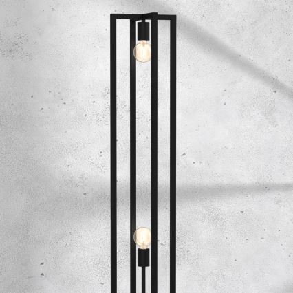 Golv lampa ARNOLD 2xE27/60W/230V svart