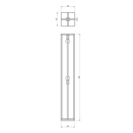 Golv lampa ARNOLD 2xE27/60W/230V svart