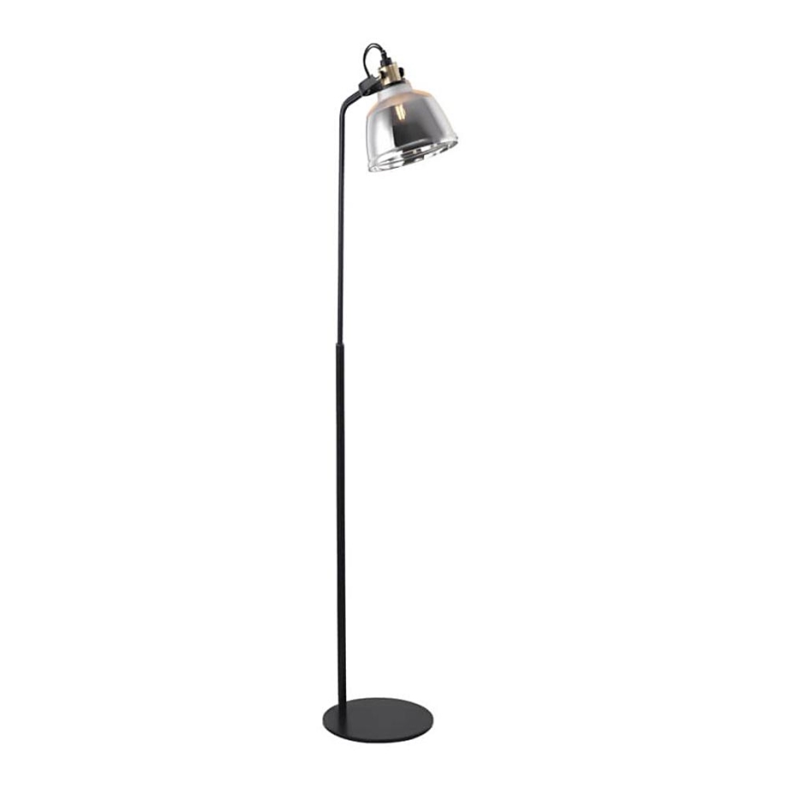 Golv lampa ASGARD 1xE27/11W/230V grå/svart/gyllene