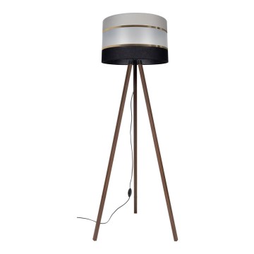 Golv lampa CORAL 1xE27/60W/230V brun/svart/grå/gyllene