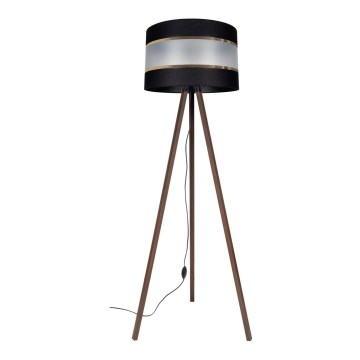 Golv lampa CORAL 1xE27/60W/230V brun/svart/gyllene