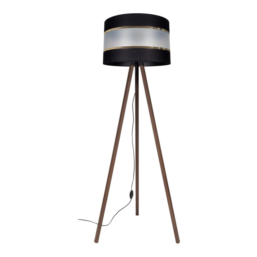 Golv lampa CORAL 1xE27/60W/230V brun/svart/gyllene