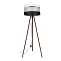 Golv lampa CORAL 1xE27/60W/230V brun/svart/vit/gyllene