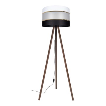 Golv lampa CORAL 1xE27/60W/230V brun/svart/vit/gyllene