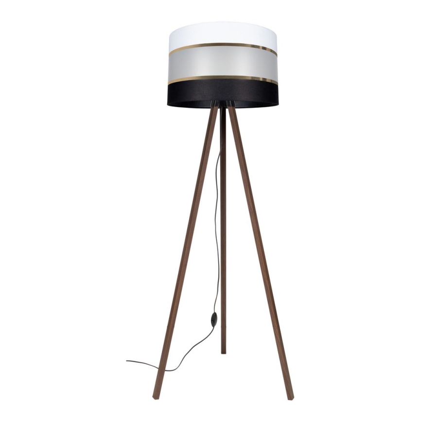 Golv lampa CORAL 1xE27/60W/230V brun/svart/vit/gyllene