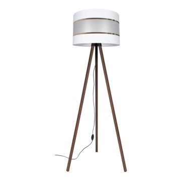Golv lampa CORAL 1xE27/60W/230V brun/vit/gyllene