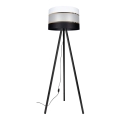 Golv lampa CORAL 1xE27/60W/230V svart/vit/gyllene