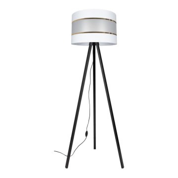 Golv lampa CORAL 1xE27/60W/230V svart/vit/gyllene