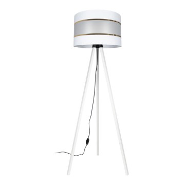 Golv lampa CORAL 1xE27/60W/230V vit/gyllene