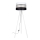 Golv lampa CORAL 1xE27/60W/230V vit/svart/gyllene