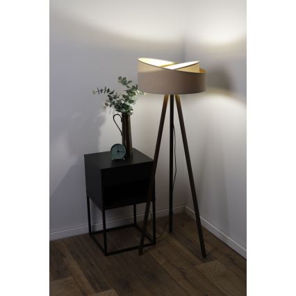 Golv lampa GALAXY 1xE27/60W/230V beige/brun
