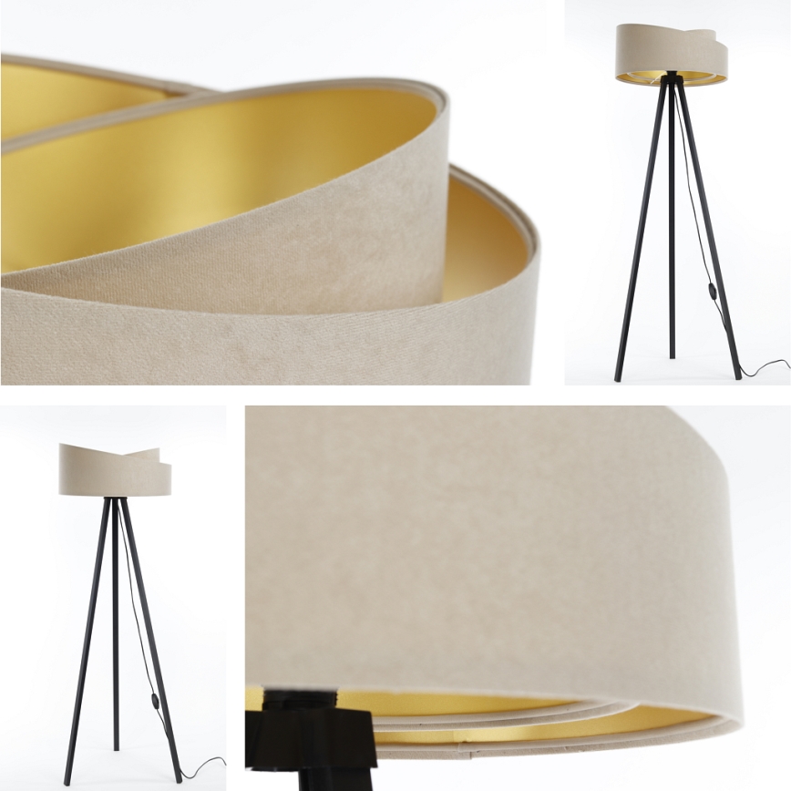 Golv lampa GALAXY 1xE27/60W/230V beige/svart
