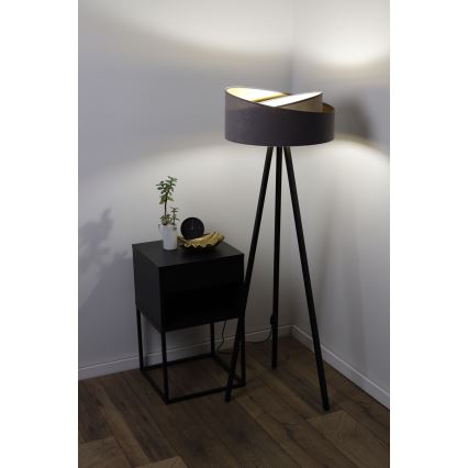 Golv lampa GALAXY 1xE27/60W/230V grå/svart