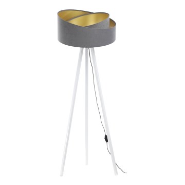 Golv lampa GALAXY 1xE27/60W/230V grå/vit