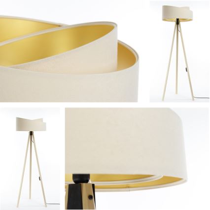 Golv lampa GALAXY 1xE27/60W/230V grädde/beige