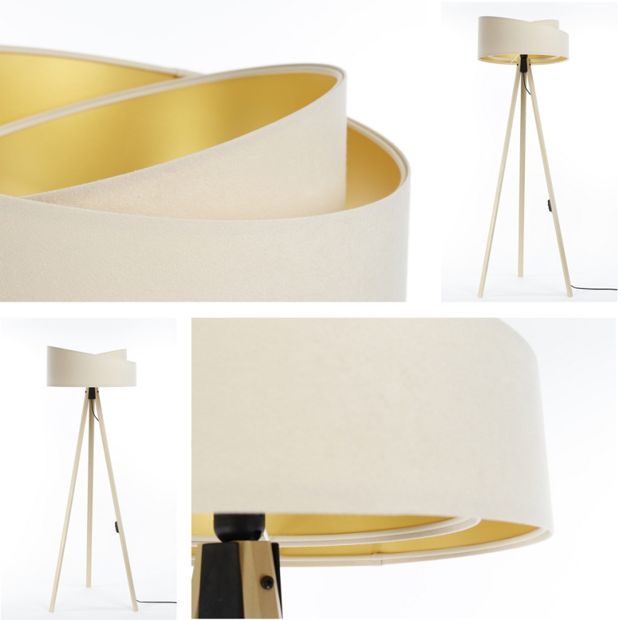 Golv lampa GALAXY 1xE27/60W/230V grädde/beige