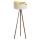 Golv lampa GALAXY 1xE27/60W/230V grädde/brun