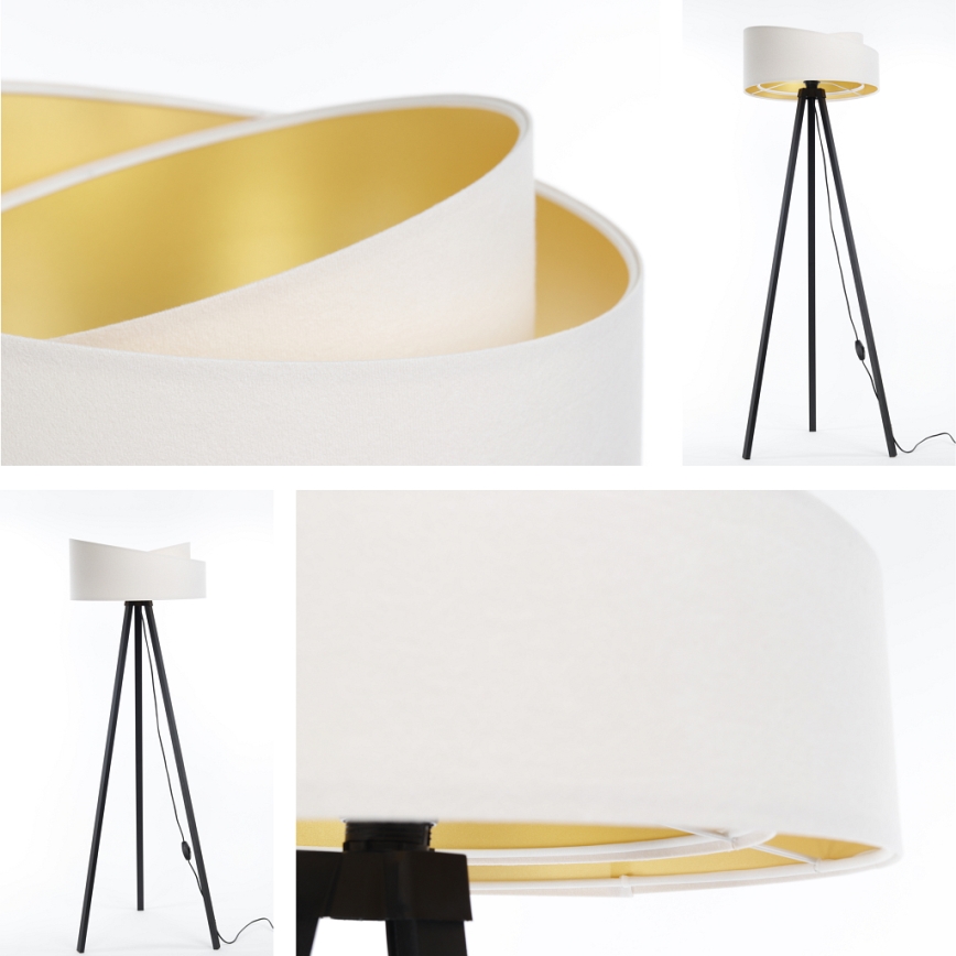 Golv lampa GALAXY 1xE27/60W/230V vit/svart
