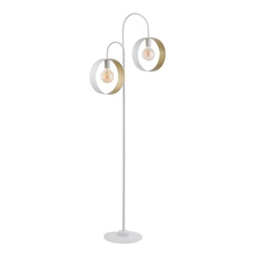 Golv lampa HAPPY 2xE27/60W/230V vit/guld