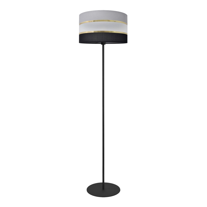 Golv lampa HELEN 1xE27/15W/230V svart/grå/gyllene