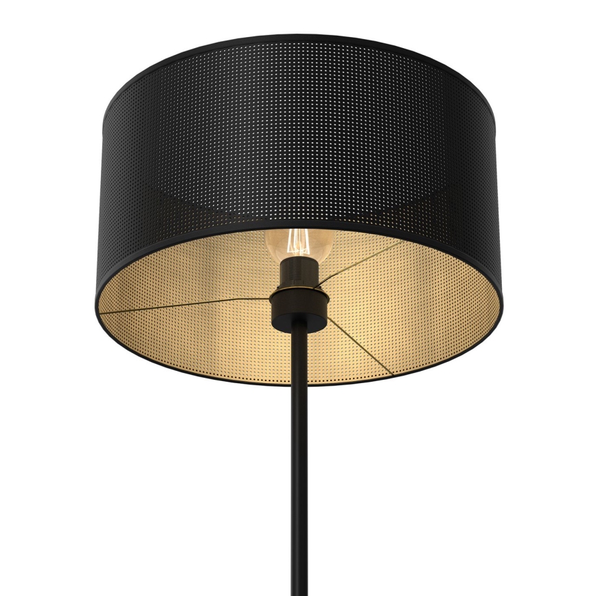 Golv lampa LOFT SHADE 1xE27/60W/230V svart/gyllene