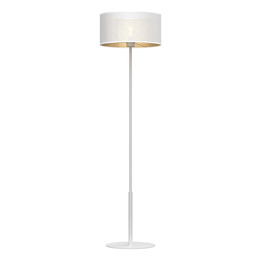 Golv lampa LOFT SHADE 1xE27/60W/230V vit/gyllene