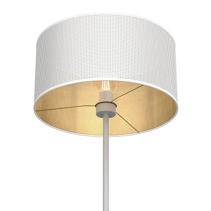 Golv lampa LOFT SHADE 1xE27/60W/230V vit/gyllene