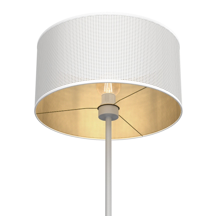Golv lampa LOFT SHADE 1xE27/60W/230V vit/gyllene