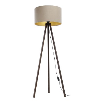 Golv lampa STANDART 1xE27/60W/230V beige/brun