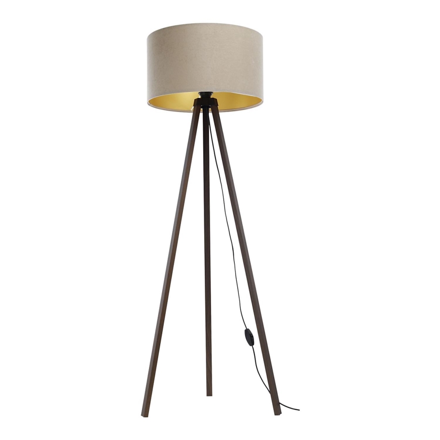 Golv lampa STANDART 1xE27/60W/230V beige/brun