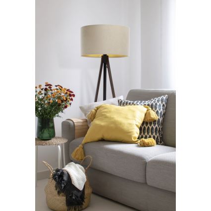 Golv lampa STANDART 1xE27/60W/230V beige/brun