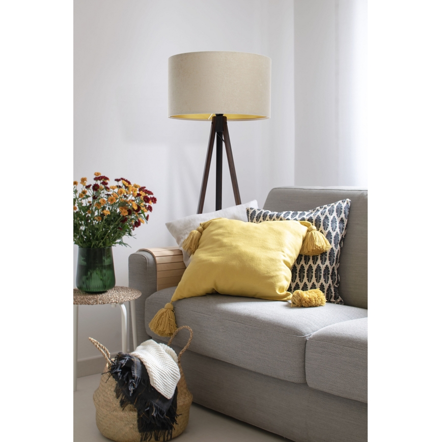 Golv lampa STANDART 1xE27/60W/230V beige/brun