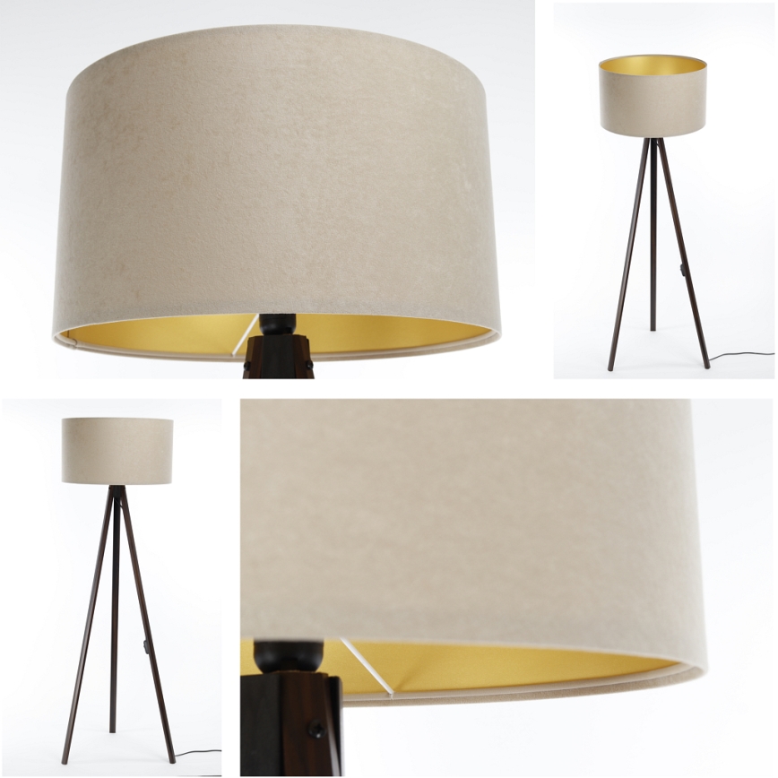 Golv lampa STANDART 1xE27/60W/230V beige/brun