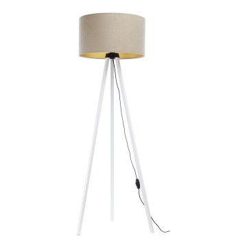 Golv lampa STANDART 1xE27/60W/230V beige/vit