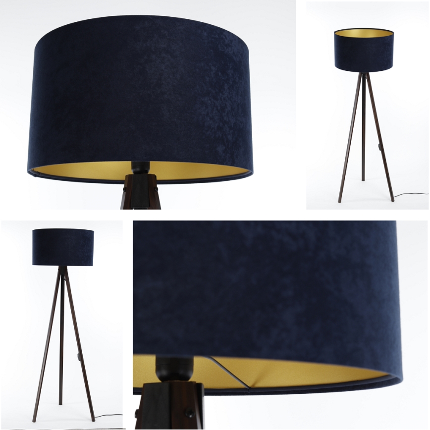 Golv lampa STANDART 1xE27/60W/230V blå/brun