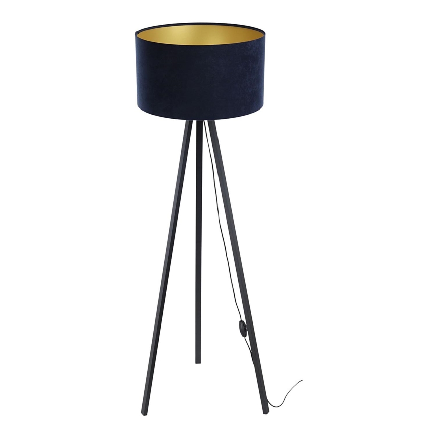 Golv lampa STANDART 1xE27/60W/230V blå/svart