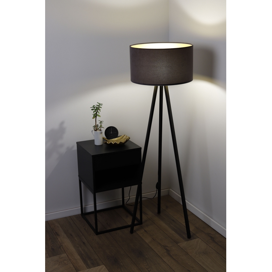 Golv lampa STANDART 1xE27/60W/230V grå/brun