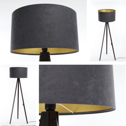 Golv lampa STANDART 1xE27/60W/230V grå/brun