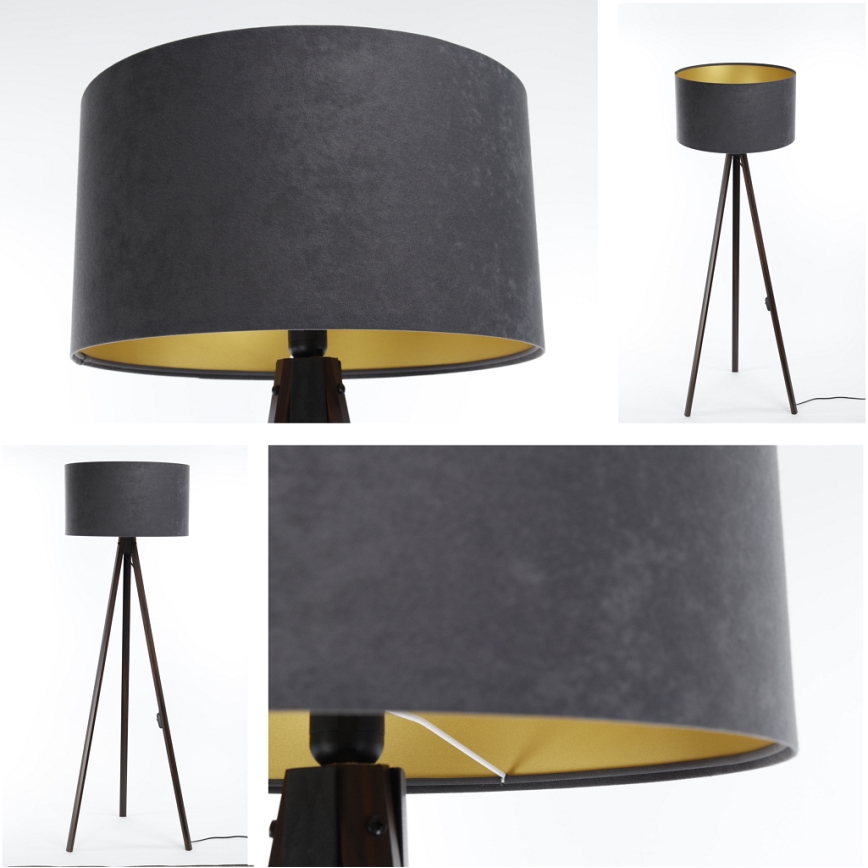 Golv lampa STANDART 1xE27/60W/230V grå/brun