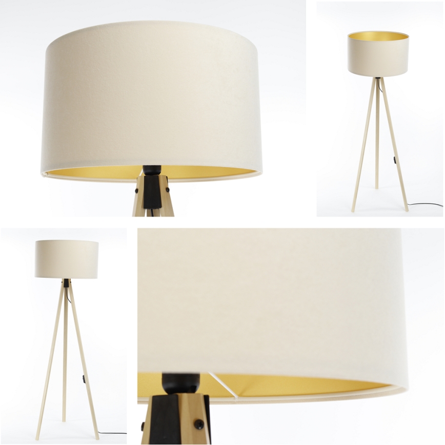 Golv lampa STANDART 1xE27/60W/230V grädde/beige