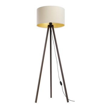 Golv lampa STANDART 1xE27/60W/230V grädde/brun