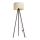 Golv lampa STANDART 1xE27/60W/230V grädde/brun