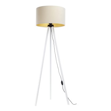 Golv lampa STANDART 1xE27/60W/230V grädde/vit