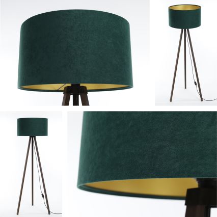 Golv lampa STANDART 1xE27/60W/230V grön/brun