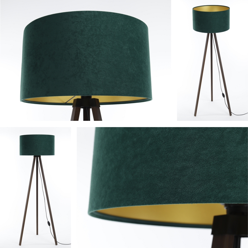 Golv lampa STANDART 1xE27/60W/230V grön/brun