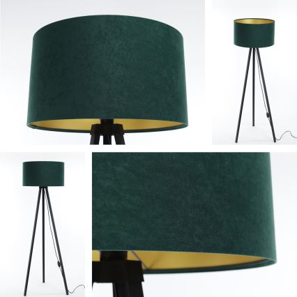 Golv lampa STANDART 1xE27/60W/230V grön/svart