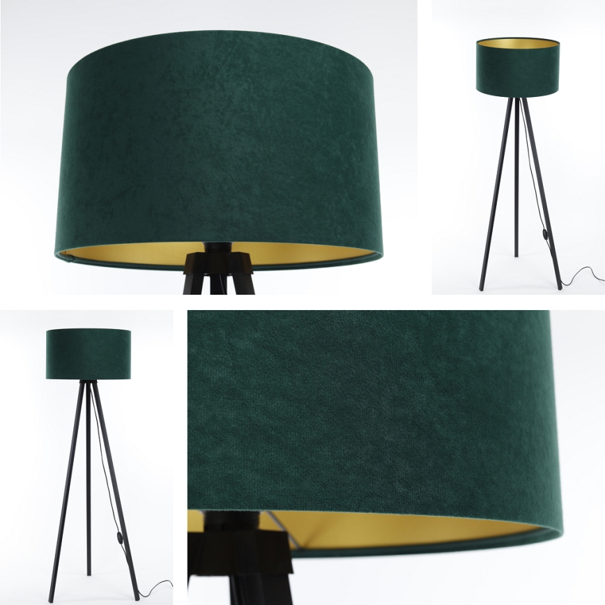 Golv lampa STANDART 1xE27/60W/230V grön/svart