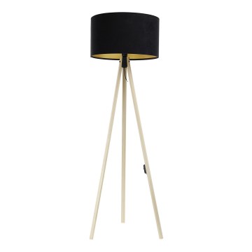 Golv lampa STANDART 1xE27/60W/230V svart/beige