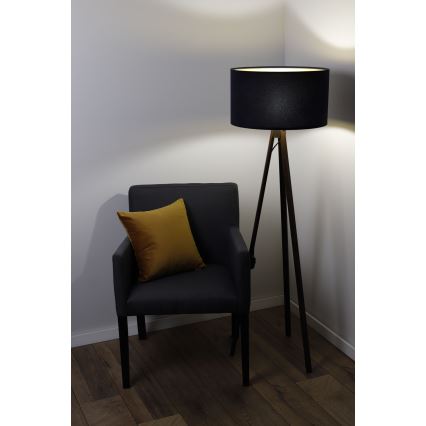 Golv lampa STANDART 1xE27/60W/230V svart/brun